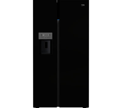 BEKO  ASGP342B American-Style Fridge Freezer - Black